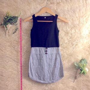 Small Black & Grey Mini Dress/Top